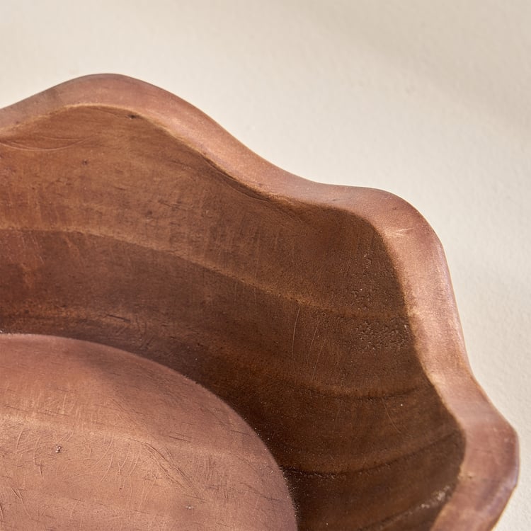 Fawn Wooden Decorative Bowl