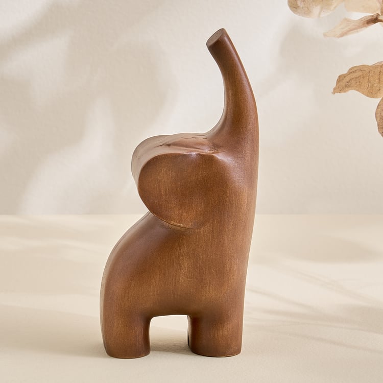 Driftwood Wooden Elephant Figurine