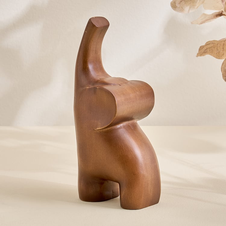 Driftwood Wooden Elephant Figurine