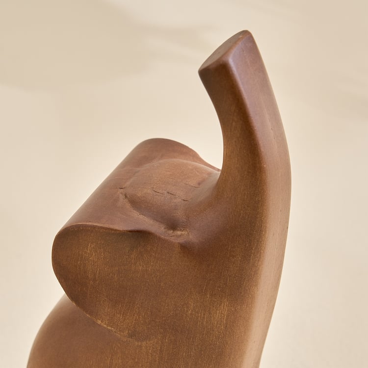 Driftwood Wooden Elephant Figurine