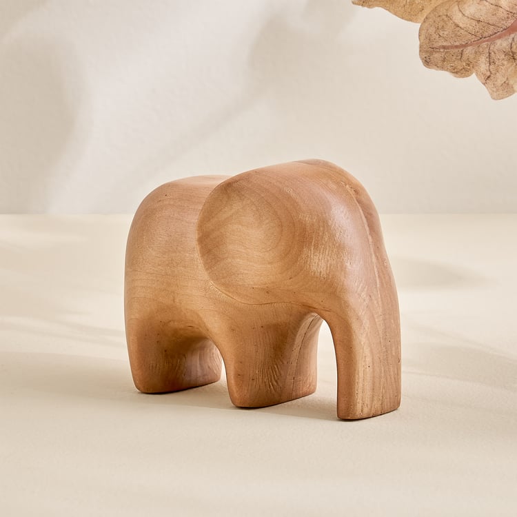 Driftwood Wooden Elephant Figurine