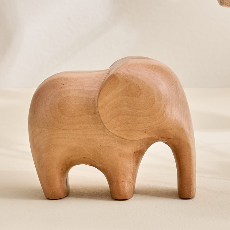 Driftwood Wooden Elephant Figurine