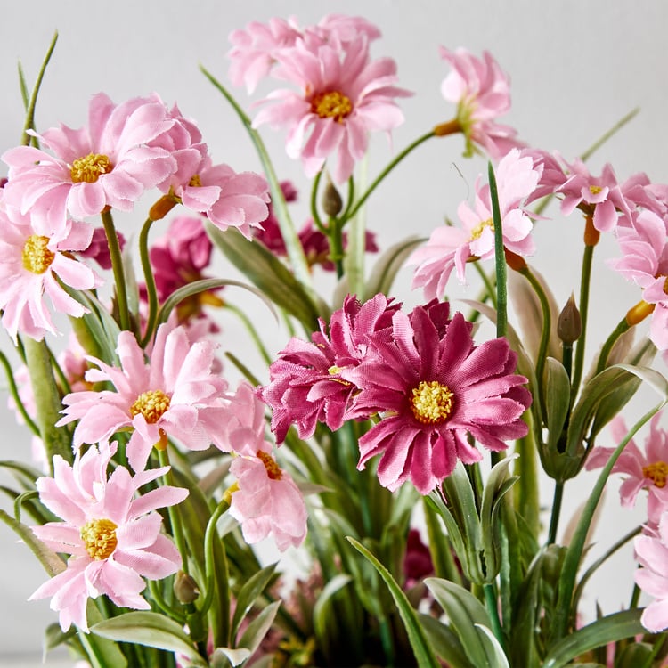 Gloria Floret Natural Dried Flowers with Bamboo Fence