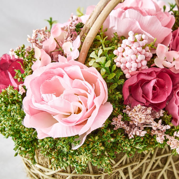 Gloria Floret Natural Dried Flowers with Basket