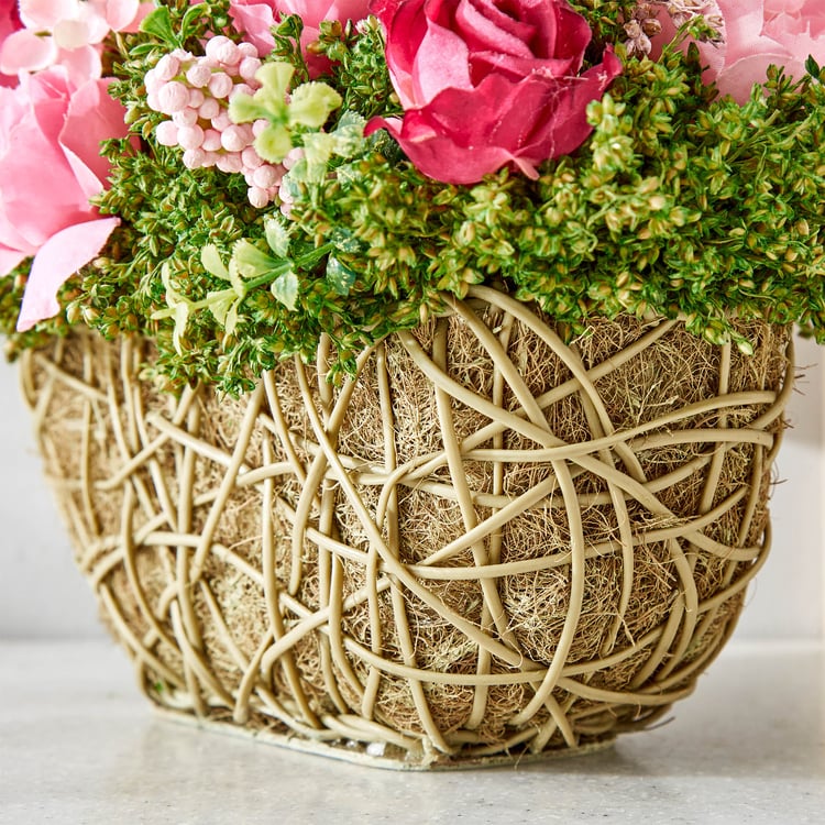 Gloria Floret Natural Dried Flowers with Basket