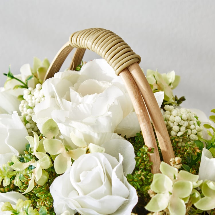 Gloria Floret Natural Dried Flowers with Basket