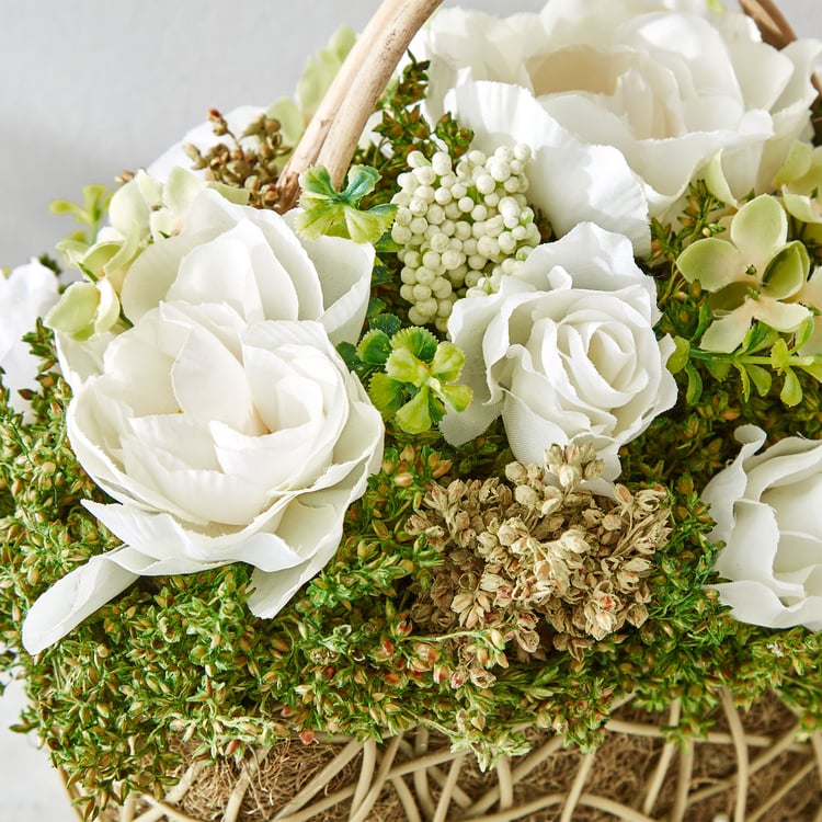 Gloria Floret Natural Dried Flowers with Basket