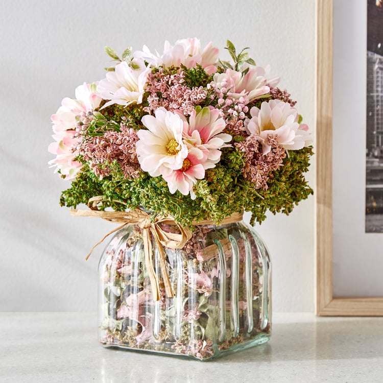 Gloria Floret Natural Dried Flowers in Glass Jar