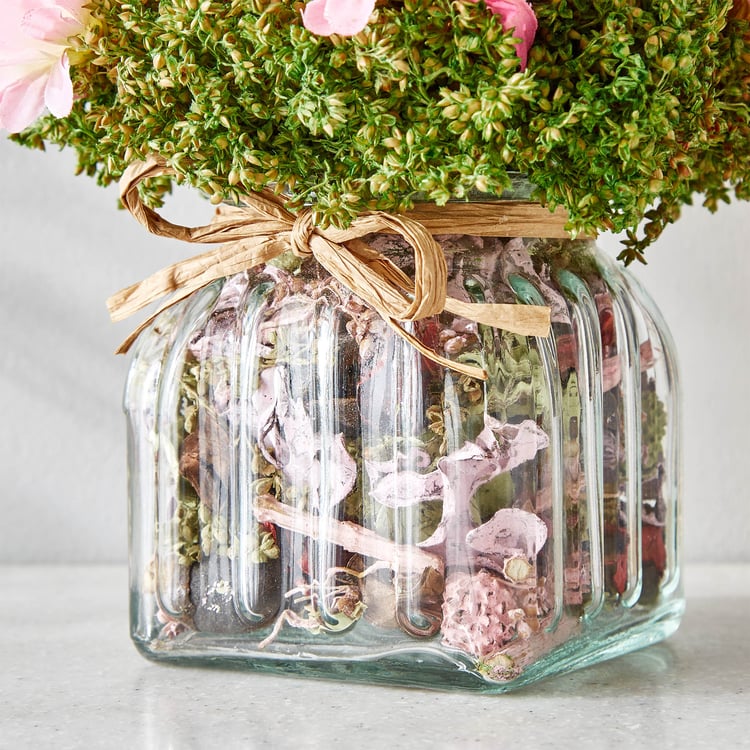 Gloria Floret Natural Dried Flowers in Glass Jar