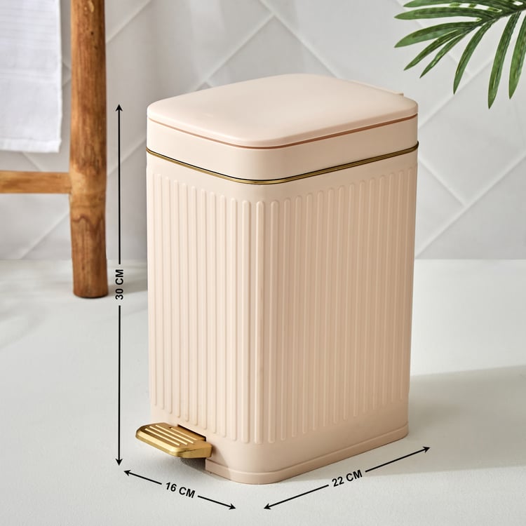 Sedona Miller Polypropylene Pedal and Push Waste Bin - 7L
