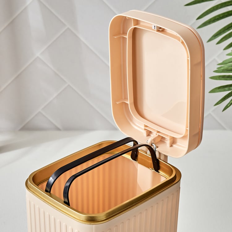 Sedona Miller Polypropylene Pedal and Push Waste Bin - 7L