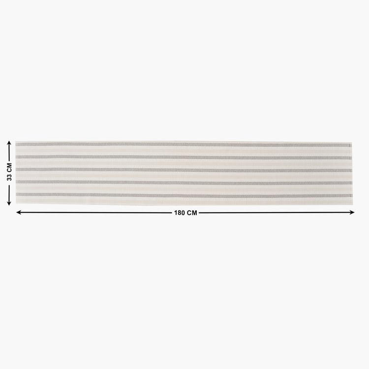 Drake Ecliptic Saga Monochrome Cotton Ribbed Table Runner
