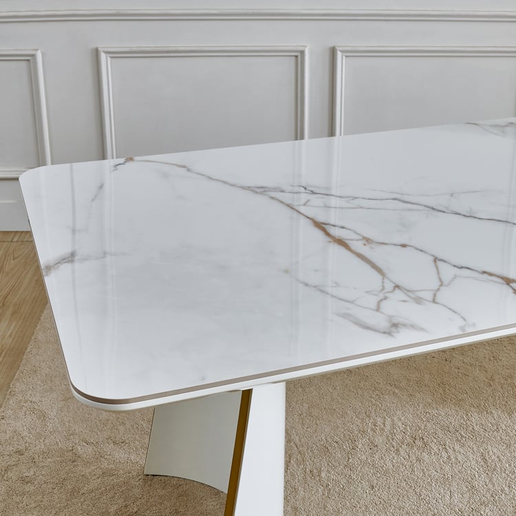 Senorita Sintered Stone Top 8-Seater Dining Table - Beige