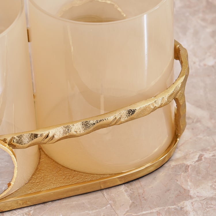 Eternity Vogue Gwen Glass and Metal Votive Candle Holder
