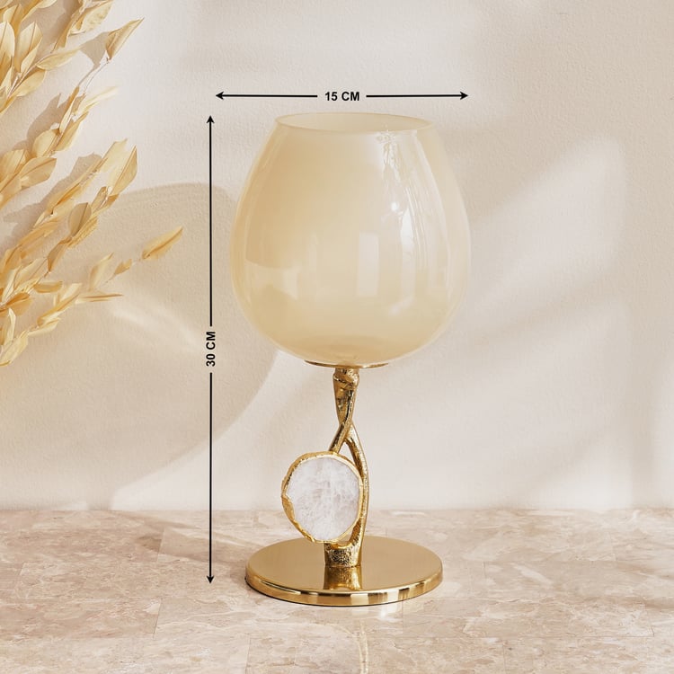 Eternity Vogue Gwen Glass Hurricane Candle Holder
