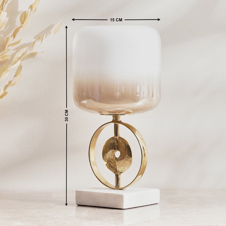 Eternity Vogue Gwen Glass Hurricane Candle Holder