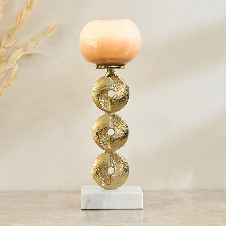 Eternity Vogue Gwen Glass Hurricane Candle Holder