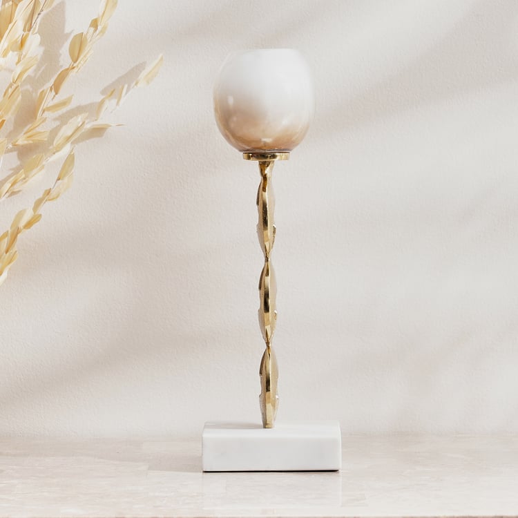 Eternity Vogue Gwen Glass Hurricane Candle Holder