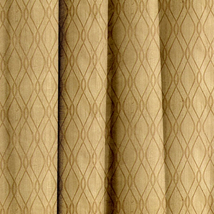 CORTINA Set of 2 Printed Light Filtering Window Curtains - 5ft