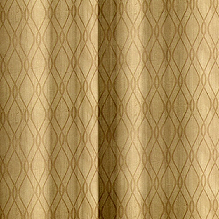 CORTINA Set of 2 Printed Light Filtering Window Curtains - 5ft