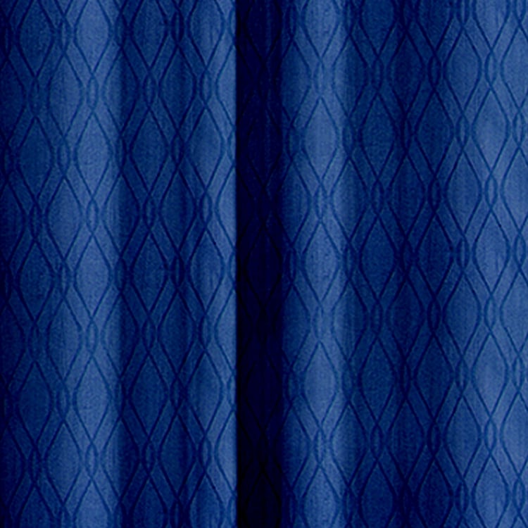 CORTINA Set of 2 Printed Light Filtering Window Curtains - 5ft