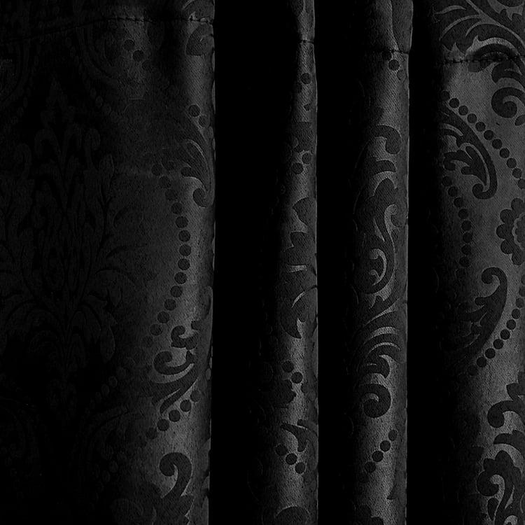 CORTINA Set of 2 Printed Light Filtering Window Curtains - 5ft