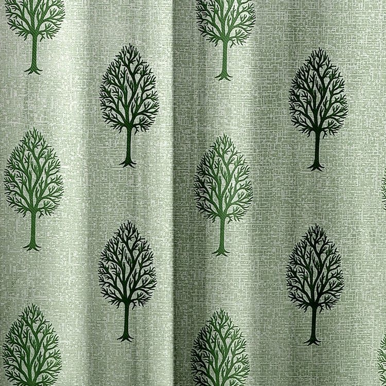 CORTINA Set of 2 Printed Light Filtering Door Curtains - 7ft