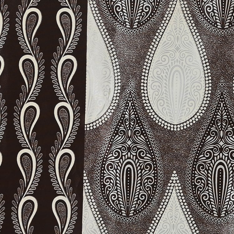 CORTINA Set of 2 Printed Light Filtering Window Curtains - 5ft