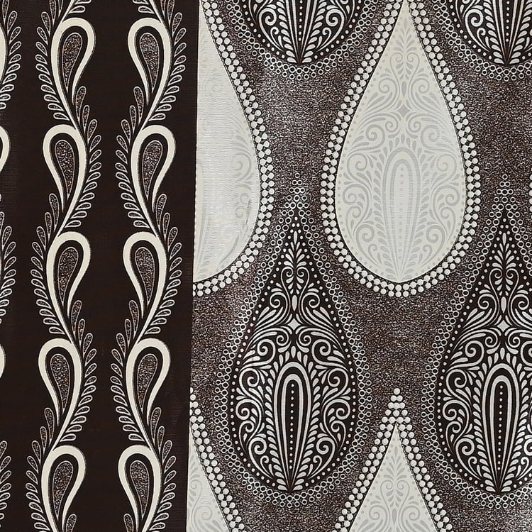 CORTINA Set of 2 Printed Light Filtering Door Curtains - 7ft
