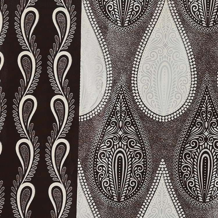 CORTINA Set of 2 Printed Light Filtering Door Curtains - 7ft