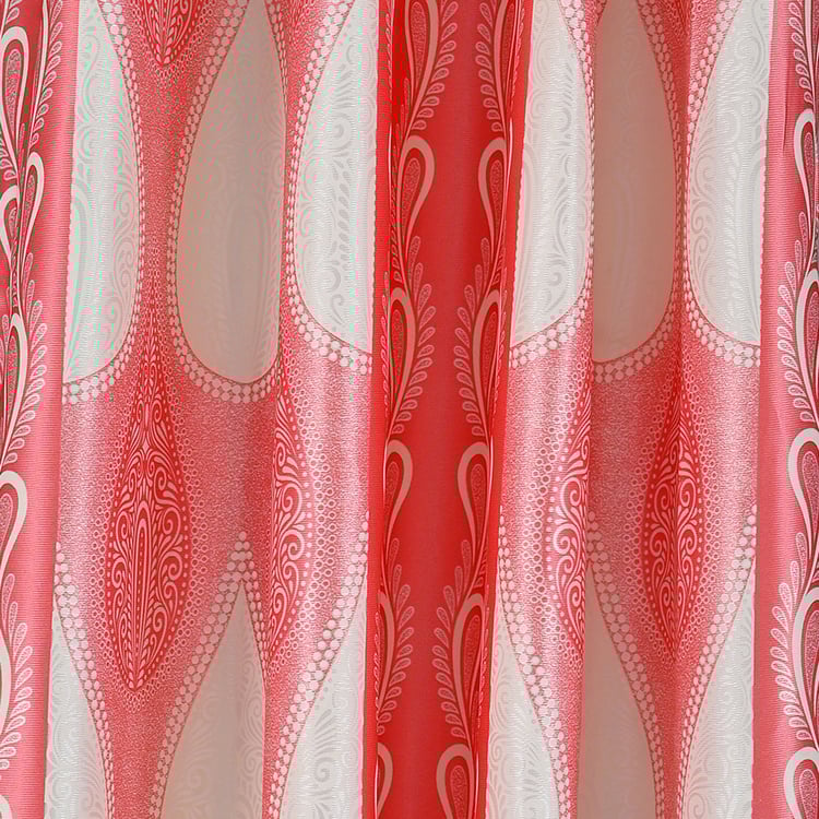 CORTINA Set of 2 Printed Light Filtering Window Curtains - 5ft
