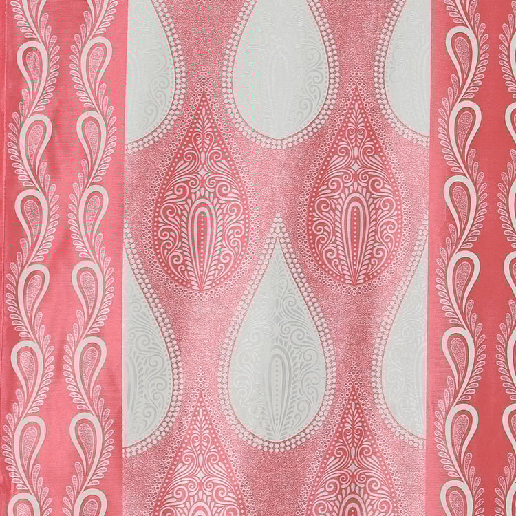 CORTINA Set of 2 Printed Light Filtering Window Curtains - 5ft