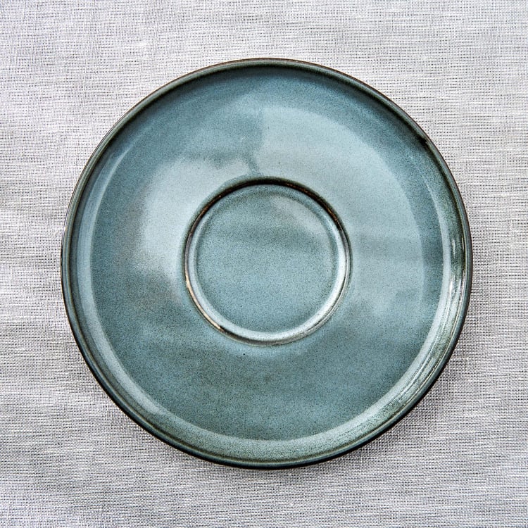 Cadenza Seafoam Stoneware Printed Cup and Saucer - 280ml