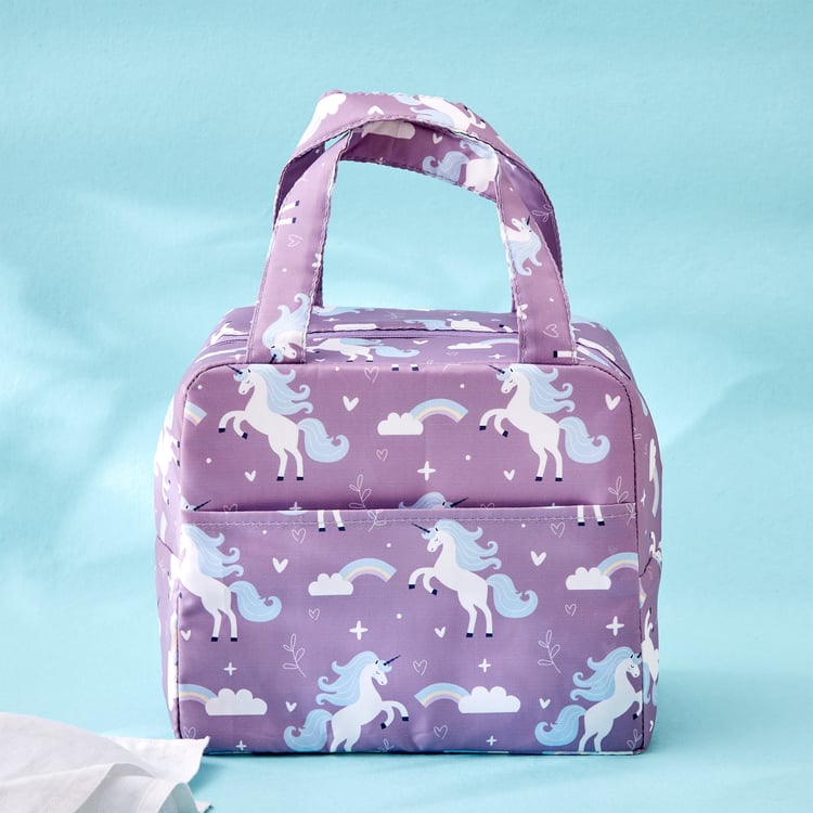 Back To School Feast Fabric Printed Lunch Bag
