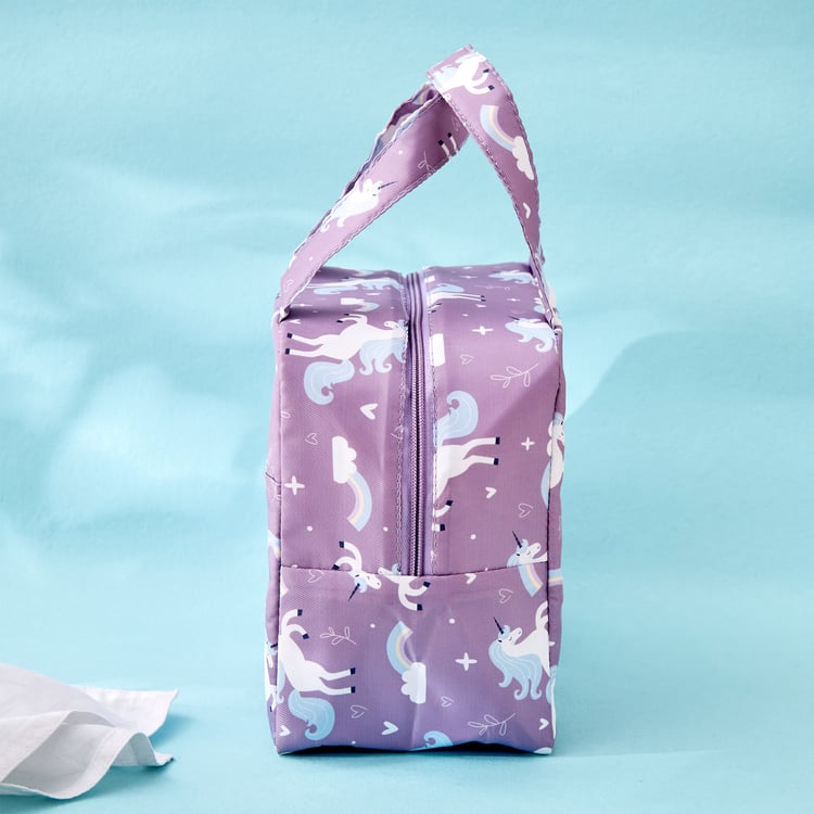Back To School Feast Fabric Printed Lunch Bag