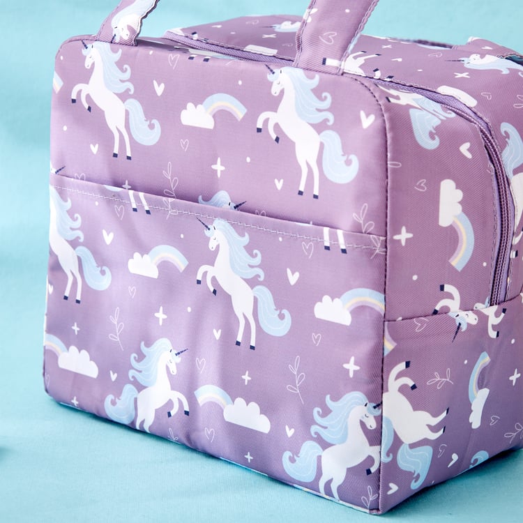 Back To School Feast Fabric Printed Lunch Bag