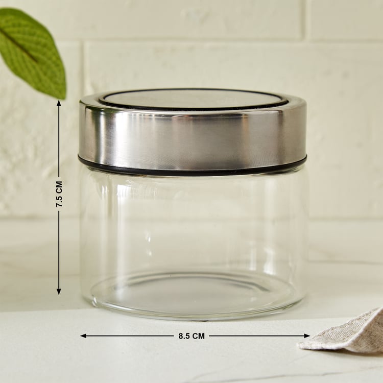 Palestine Lumina Borosilicate Glass Jar with Lid - 220ml