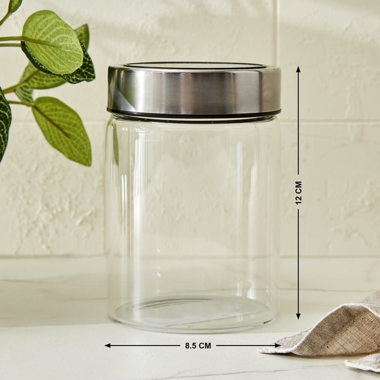 Palestine Lumina Borosilicate Glass Jar with Lid - 460ml