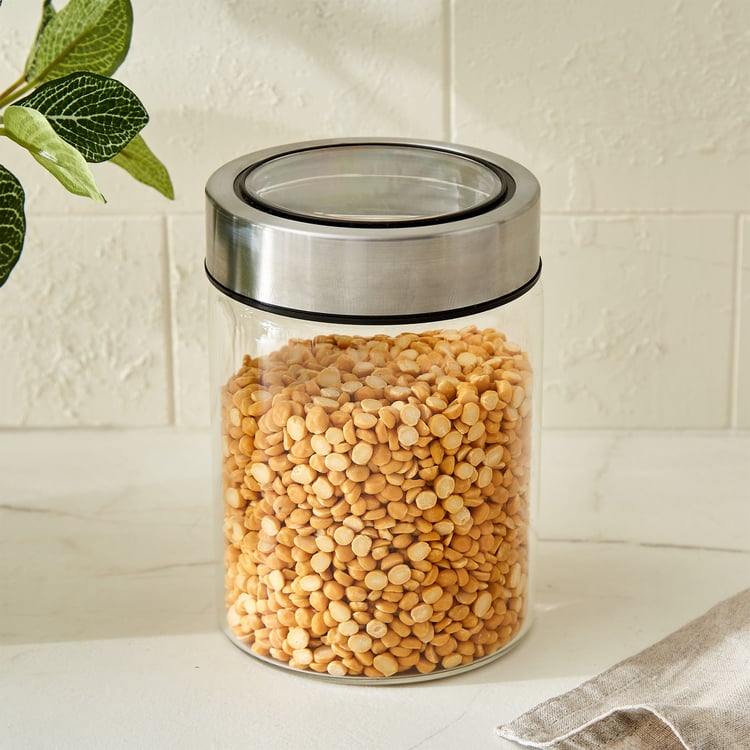 Palestine Lumina Borosilicate Glass Jar with Lid - 620ml