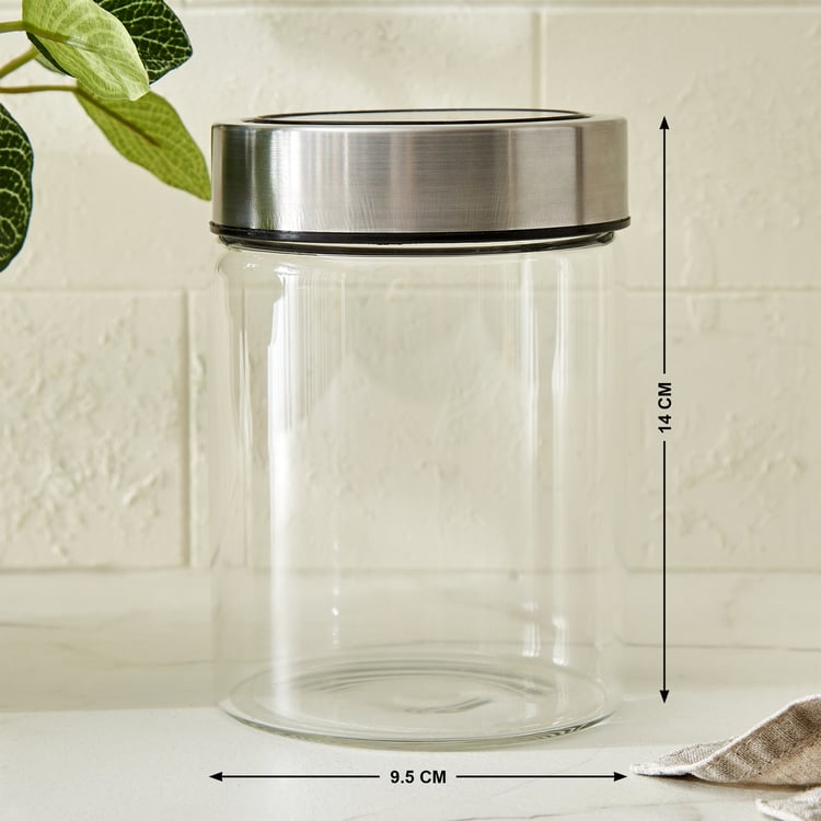 Palestine Lumina Borosilicate Glass Jar with Lid - 620ml