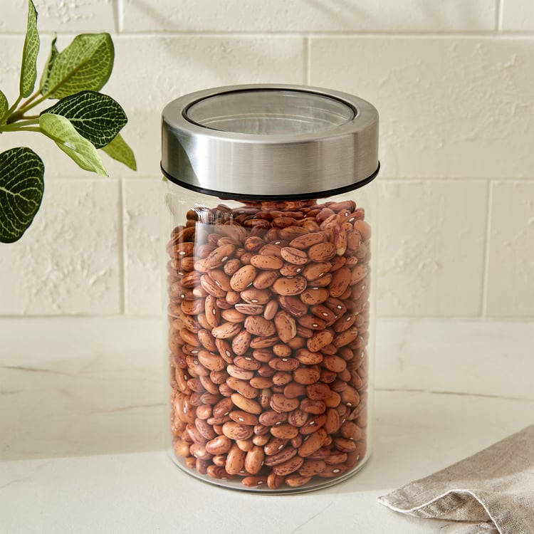 Palestine Lumina Borosilicate Glass Jar with Lid - 950ml