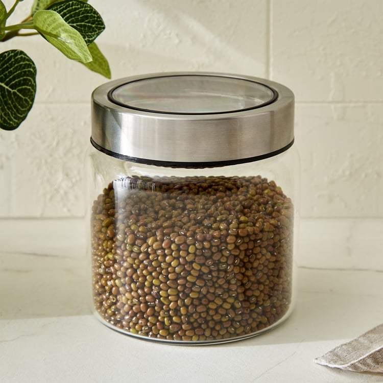 Palestine Lumina Borosilicate Glass Jar with Lid - 950ml