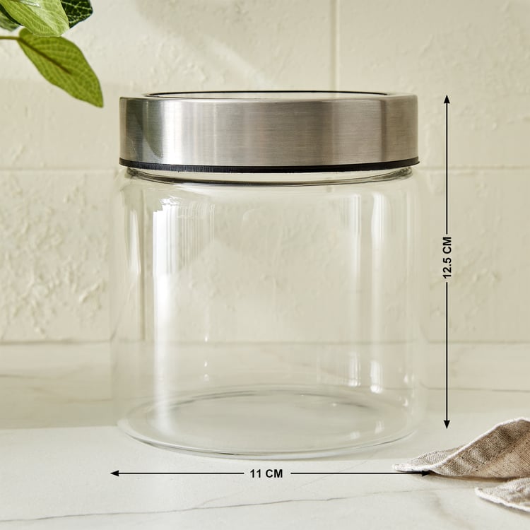 Palestine Lumina Borosilicate Glass Jar with Lid - 950ml