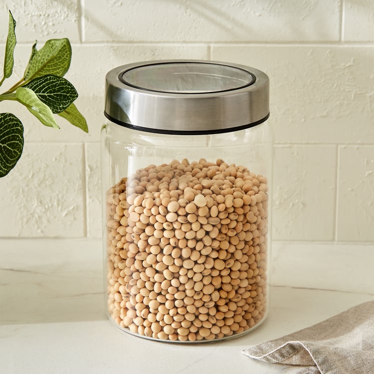 Palestine Lumina Borosilicate Glass Jar with Lid - 1350ml