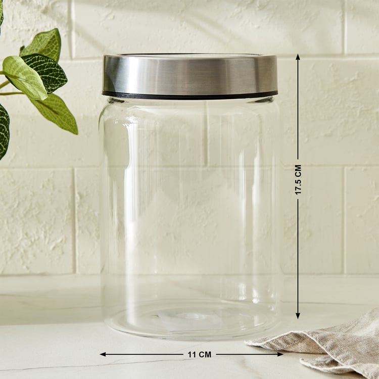 Palestine Lumina Borosilicate Glass Jar with Lid - 1350ml