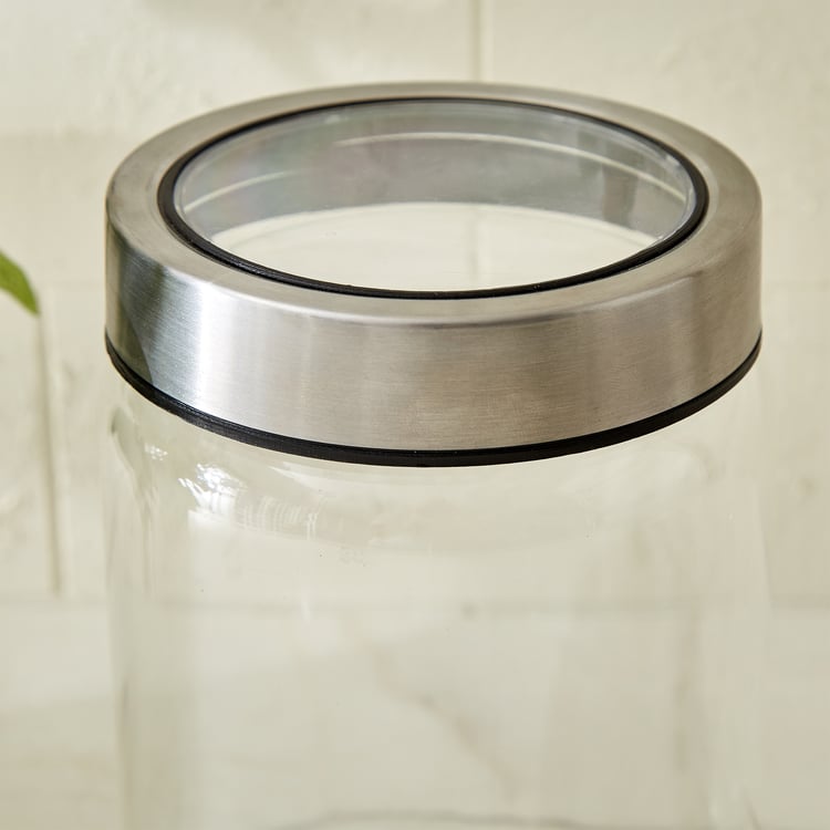 Palestine Lumina Borosilicate Glass Jar with Lid - 1350ml