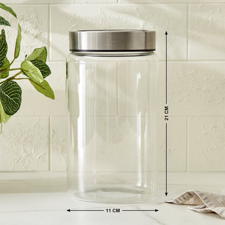 Palestine Lumina Borosilicate Glass Jar with Lid - 1820ml