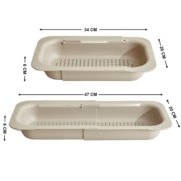 Miro Fusion Polypropylene Extendable Sink Basket