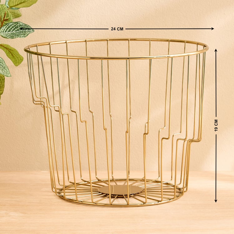 Regal Luxe Aurum Metal Basket