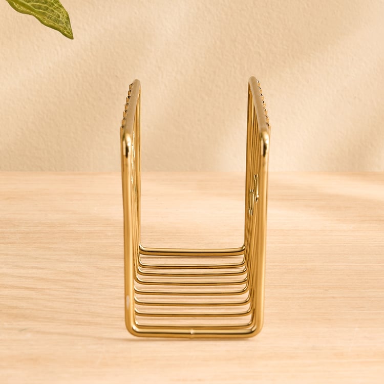 Regal Luxe Aurum Metal Tissue Holder - 14x5x8cm